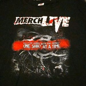 Merchlive T Shirt Sz Lg Concert